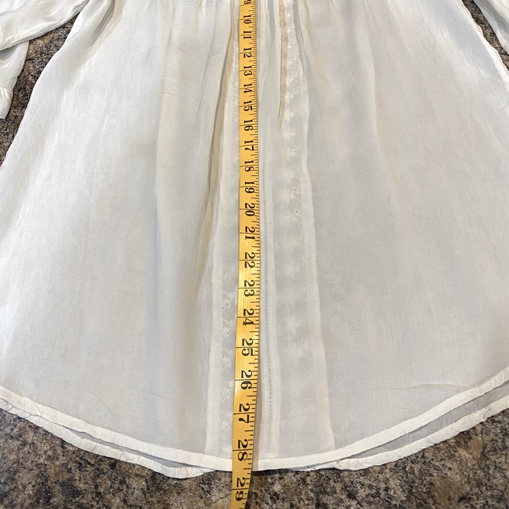 Johnny Was Top Antique White 3/4 Sleeve Vintage NWT - Picture 3 of 7